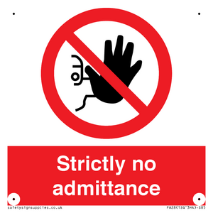 strictly no admittance